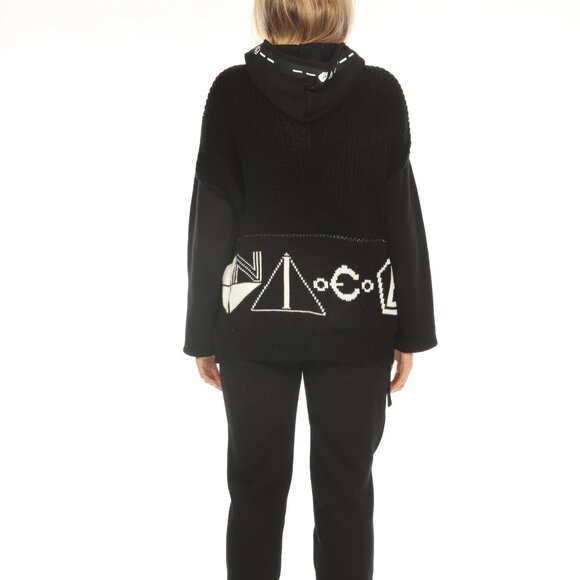 Black Stylish Made In Italy Designer Hoodie - Picture 11 of 11